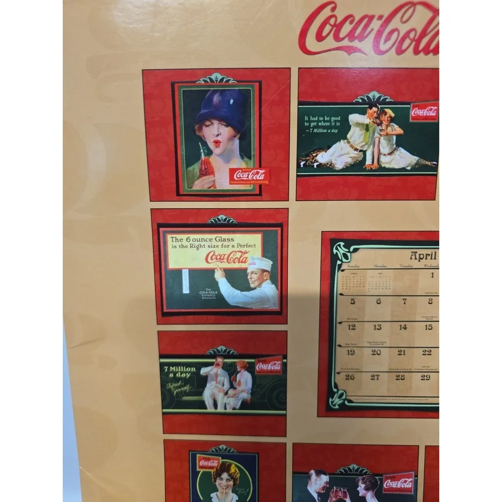 2009 Coca Cola Calendar Vintage 1926 Ad Art Fred Mizen Retro Coke Collectible